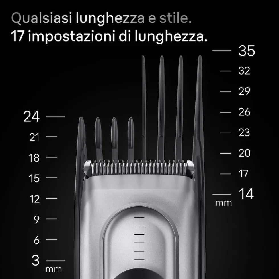 Tagliacapelli Braun Series 7 HC7590 con 17 lunghezze e funzione Memory Lock