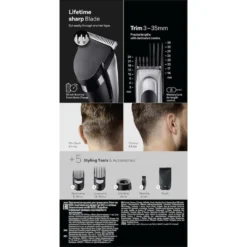 Tagliacapelli Braun Series 7 HC7590 con 17 lunghezze e funzione Memory Lock