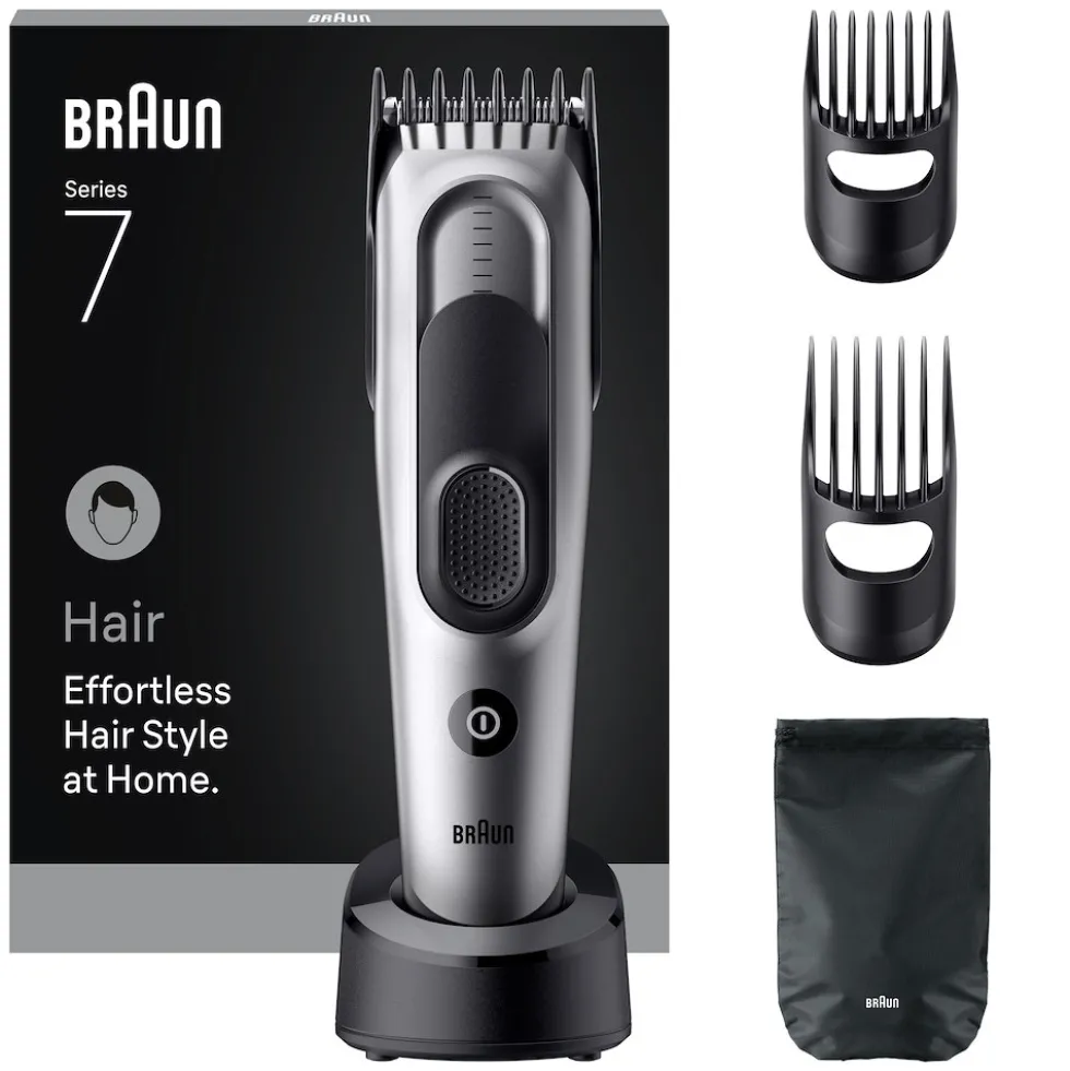 Tagliacapelli Braun Series 7 HC7590 con 17 lunghezze e funzione Memory Lock