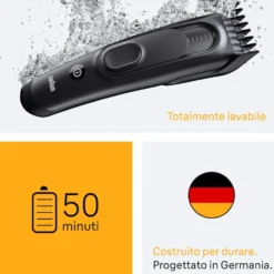 Tagliacapelli Braun Series 5 HC5530 con 17 lunghezze e Memory Lock