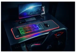 Tappetino mouse Trust 23395 GXT 764 Glide Flex Flexible Rgb Mouse Pad