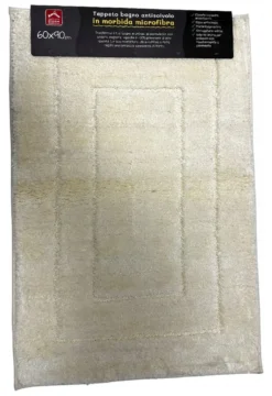Tappeto bagno Amicasa YM5023 FRAME Art 36 Avorio