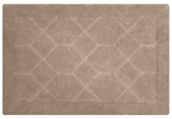 Tappeto bagno Quarzo Bianco 18413 ESAGONO Tortora