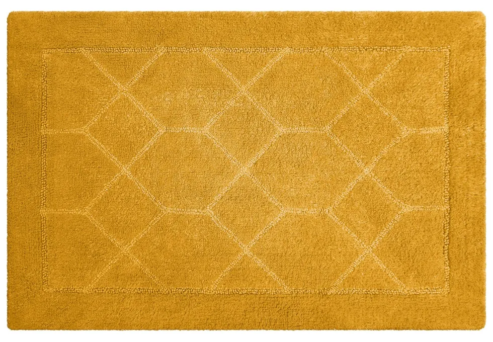 Tappeto bagno Quarzo Bianco 18406 ESAGONO Giallo