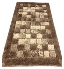 Tappeto bagno Quarzo Bianco 13630 MOSAICO Tortora