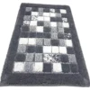 Tappeto bagno Quarzo Bianco 13623 MOSAICO Antracite