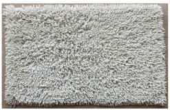 Tappeto bagno Quarzo Bianco 17829 RICCIO Panna