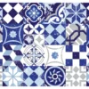 Tappeto in rotolo Tavola & Co. Q300600 COPENHAGEN Bianco e Blu