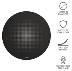 Tappeto simulatore guida Trust 24134 GXT Mika Round Floor Mat Black e