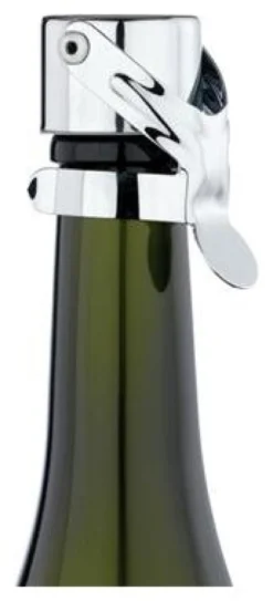 Tappo bottiglia Brevetti Waf 18C STOPPER Champagne a leva Cromo lucido