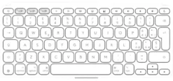 Tastiera computer Logitech 920 013013 K SERIES Keys To Go 2 Pale grey