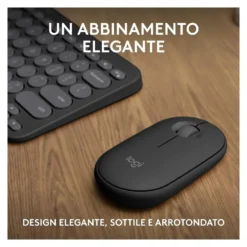Tastiera e mouse Logitech 920 012221 K SERIES Pebble 2 Combo Graphite
