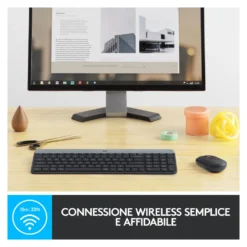 Tastiera e mouse Logitech 920 009196 MK SERIES Mk470 Slim Combo Graphi