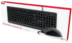 Tastiera e mouse Trust 23971 PRIMO Wired Black