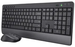 Tastiera e mouse Trust 24530 TREZO Black e Gray