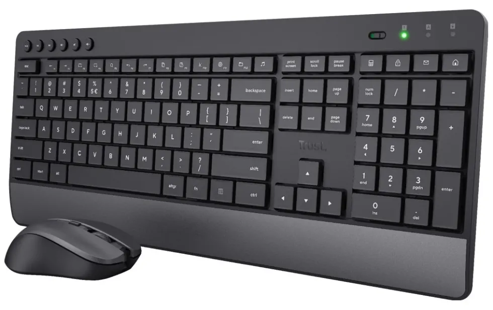 Tastiera e mouse Trust 24530 TREZO Black e Gray