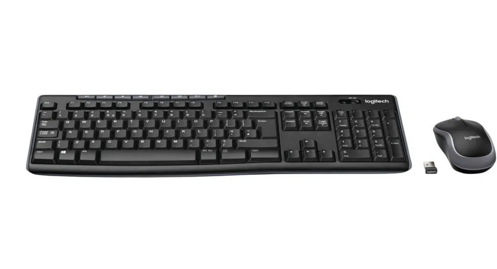 Tastiera e mouse wireless Logitech MK270 con 2,4 GHz