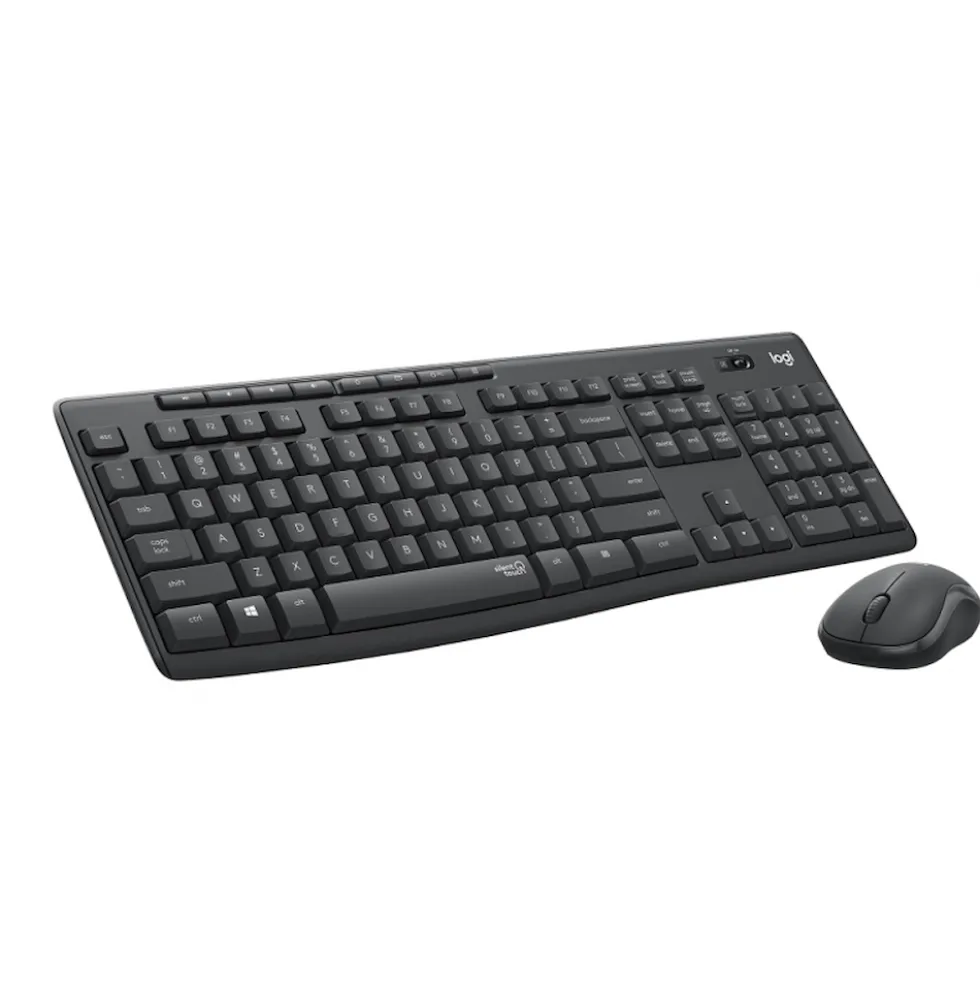 Tastiera + mouse wireless Logitech MK295 Silent Graphite