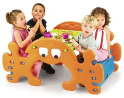 Tavolo e sedie bimbo Feber 8000010242 LIFE Tavolo con panche-Dondolo F