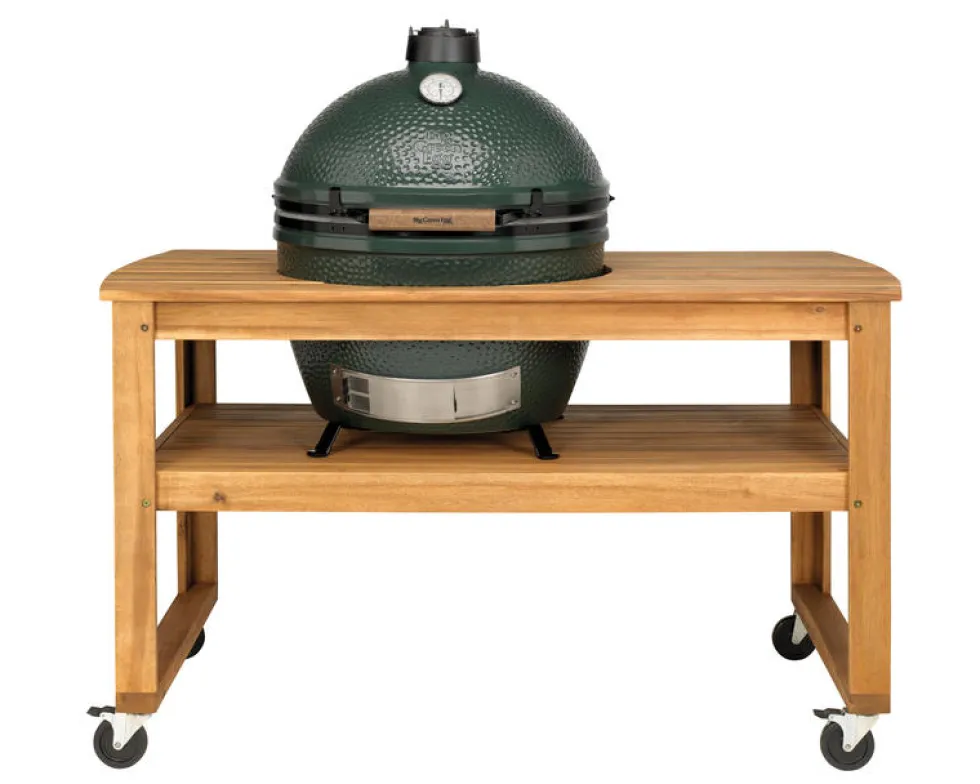 Tavolo in legno di Eucalipto per Big Green Egg XL