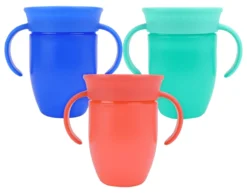 Tazza bimbo bordo antigoccia 360°con manici Nuby NV04040 Assortito