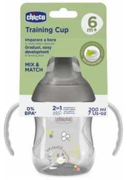 Tazza bimbo Chicco 00069213500000 TRAINING CUP Grigio
