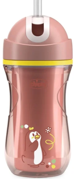 Tazza bimbo termica con cannuccia Chicco 00069911500000 SPORT CUP Rosa