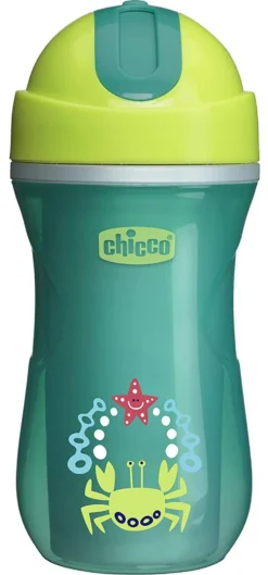 Tazza bimbo termica con cannuccia Chicco 69913 SPORT CUP Assortito