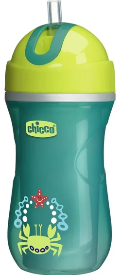Tazza bimbo termica con cannuccia Chicco 69913 SPORT CUP Assortito