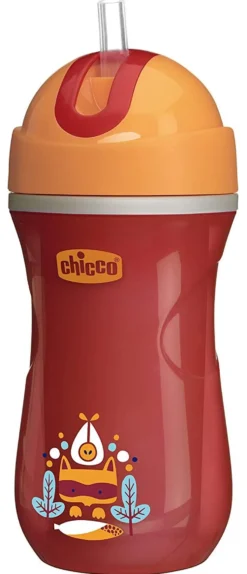 Tazza bimbo termica con cannuccia Chicco 69913 SPORT CUP Assortito