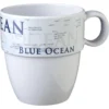 Tazza campeggio Brunner 0830024N C8C impilabile Bianco e Blu