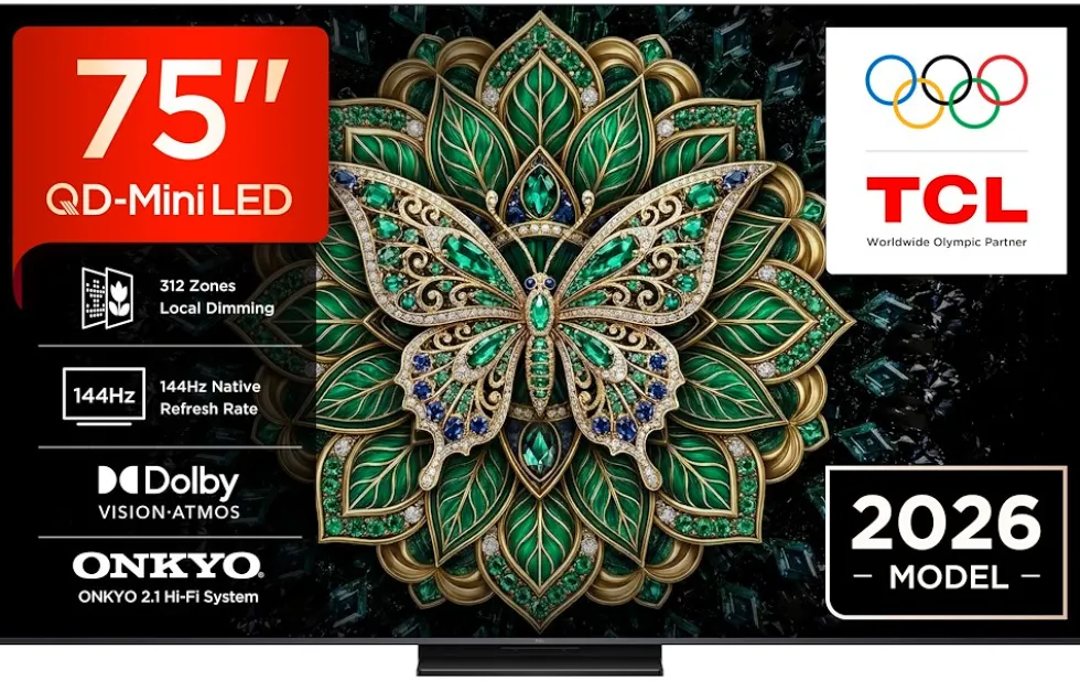 Tcl Tvc Qd Miniled Fald 75 Uhd 4K 144Hz Onkyo 2.1 40W