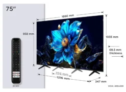 Tcl Tvc Qled 75 4K Uhd Google Tv Wifi Cert Lativu 4K