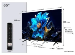 Tcl Tvc Qled 65 4K Uhd Google Tv Wifi Cert Lativu 4K