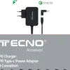 TECNO ALIMENTATORE NOTEBOOK 65WUNIV. TYPE C 8TIPS - NUOVI TIPS