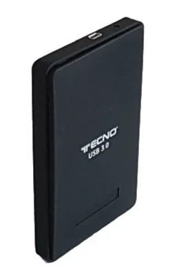 TECNO BOX ESTERNO HDD/SSD 2.5" USB3.0 RIVEST.GOMMA NERO RETAIL TC-302U3