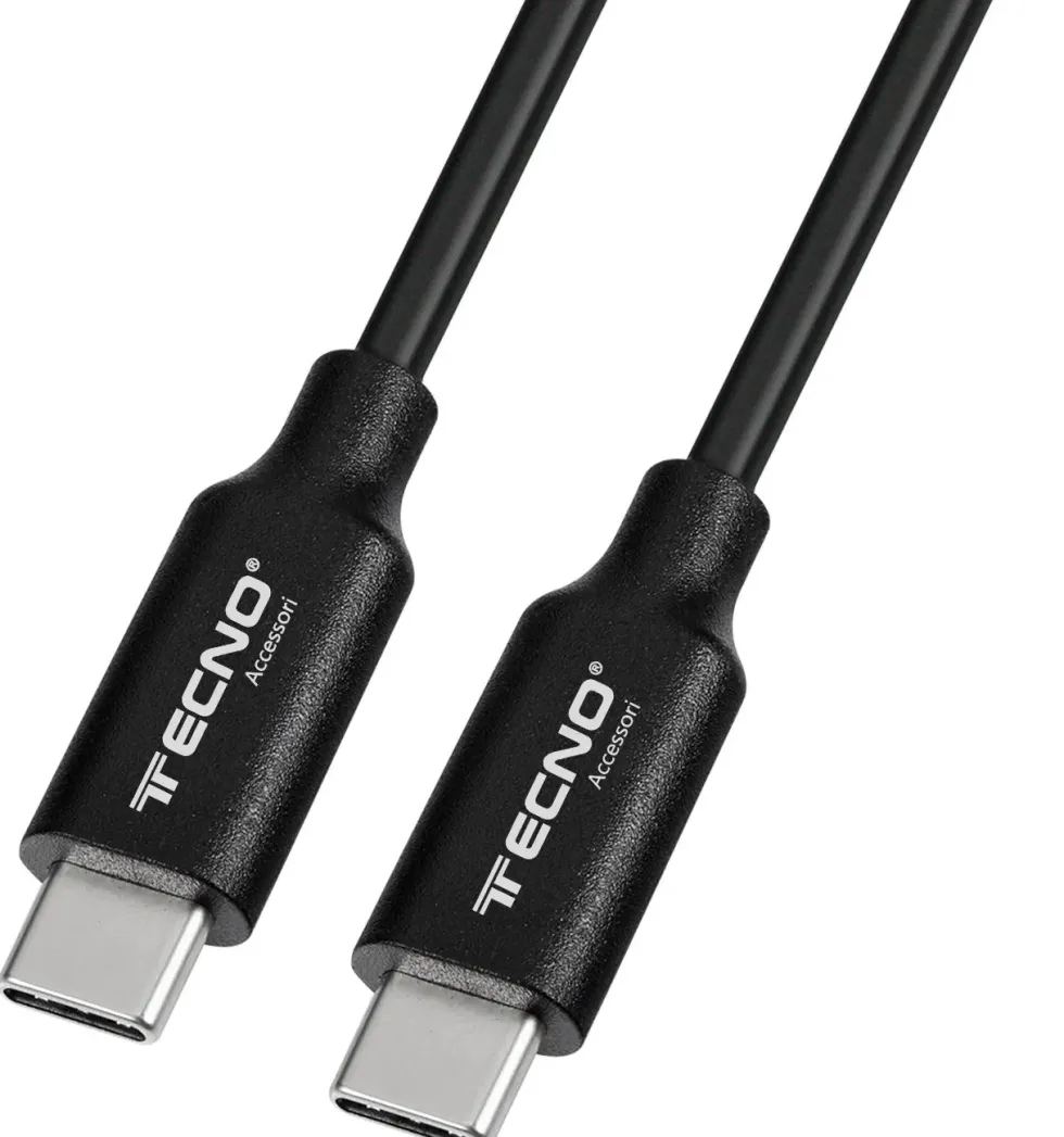 TECNO CAVO TYPE C DATI E CARICAVELOCE 1MT NERO TC-171