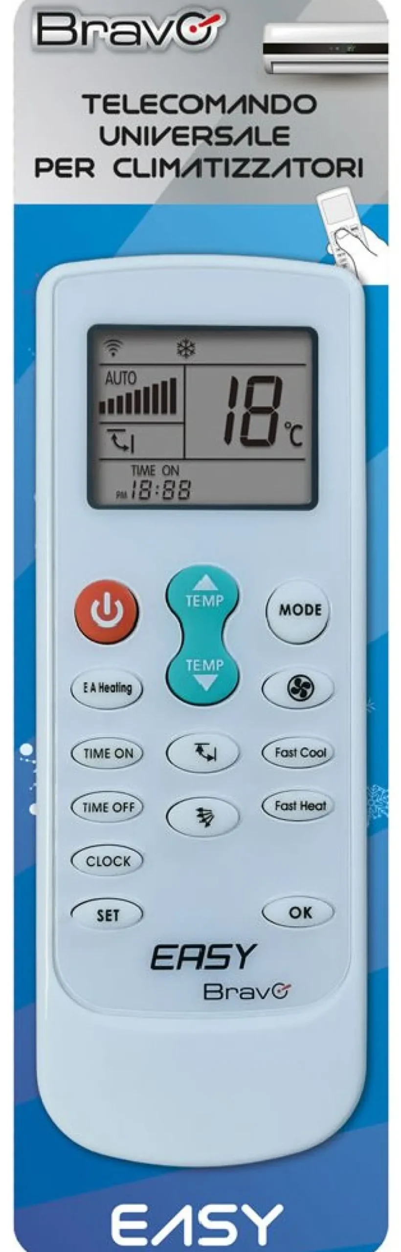 Telecomando condizionatore Bravo 92102155 EASY Bianco