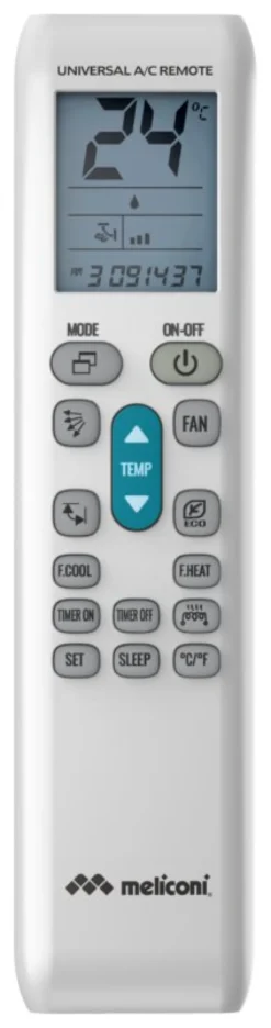 Telecomando condizionatore Meliconi 802103 AC 50 White