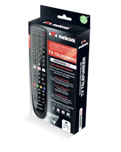 Telecomando Meliconi 806077 personalizzato per TV Telefunken, con funzione LEARN