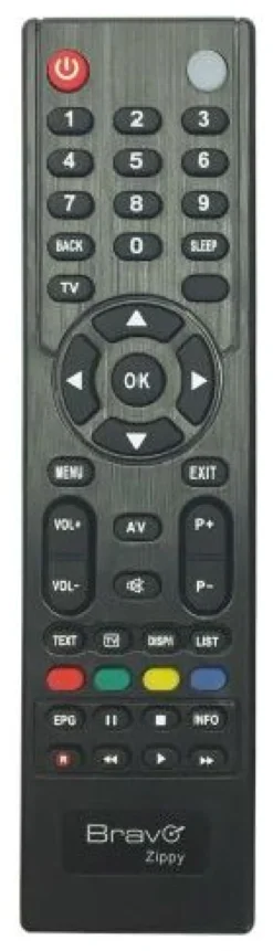 Telecomando tv Bravo 90402304 ZIPPY Black