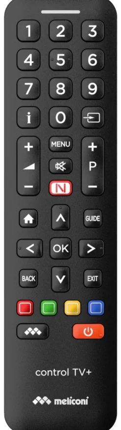 Telecomando tv Meliconi 808035 CONTROL Tv+ Black