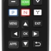 Telecomando tv Meliconi 806076 GUMBODY Personal 5+ Black