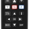 Telecomando tv Meliconi 806077 GUMBODY Personal 6+ Black