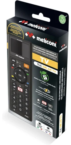 Telecomando tv Meliconi 800508 SOLAR TV Black