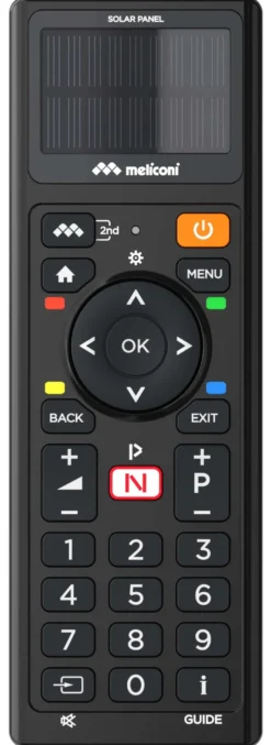 Telecomando tv Meliconi 800508 SOLAR TV Black