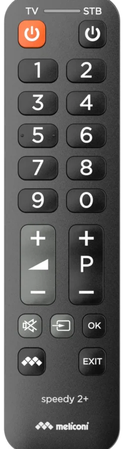 Telecomando tv Meliconi 807026 SPEEDY 2+ Black