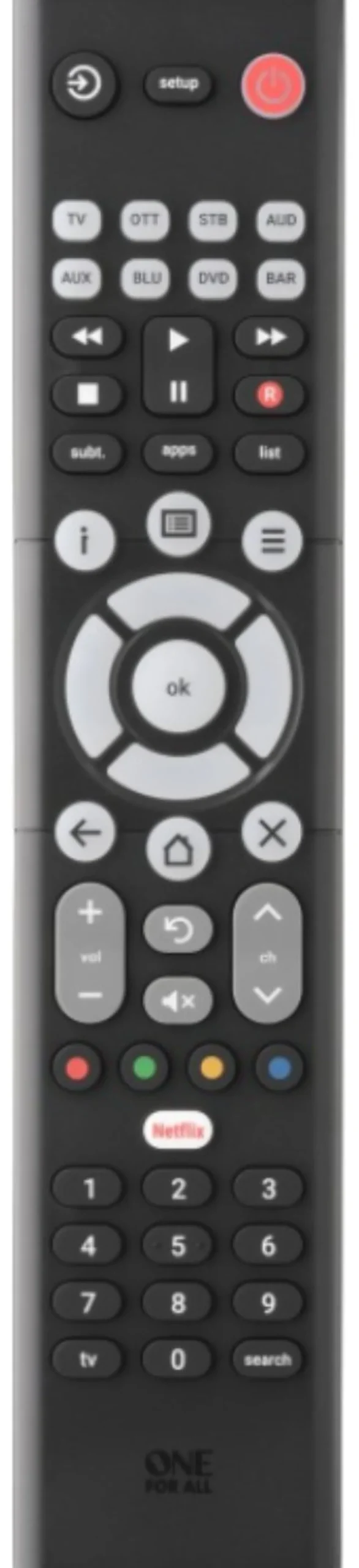 Telecomando tv Oneforall URC4922 Black