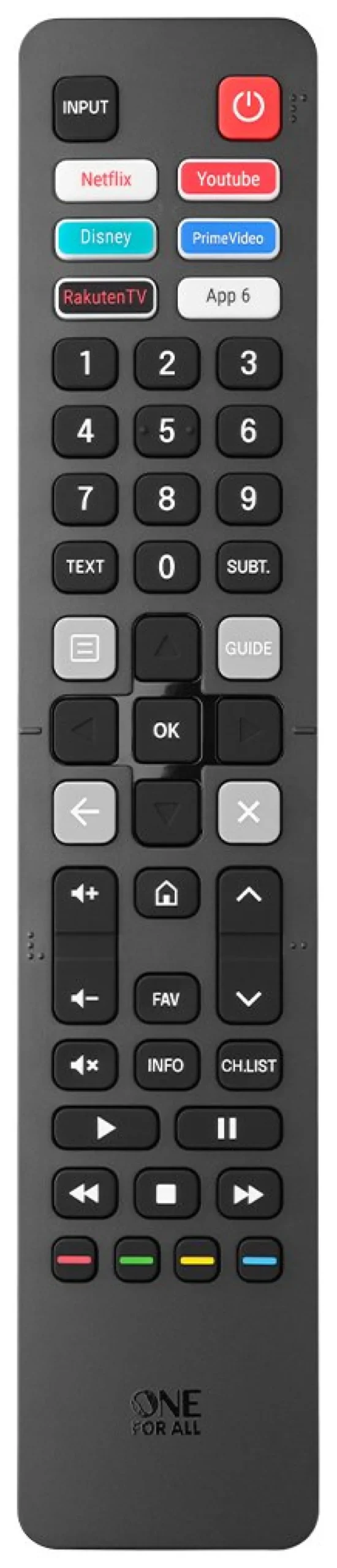 Telecomando tv Oneforall URC4916 Black