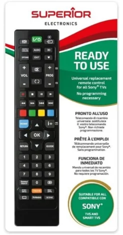 Telecomando tv Sicetech 8891881 SUPERIOR Black
